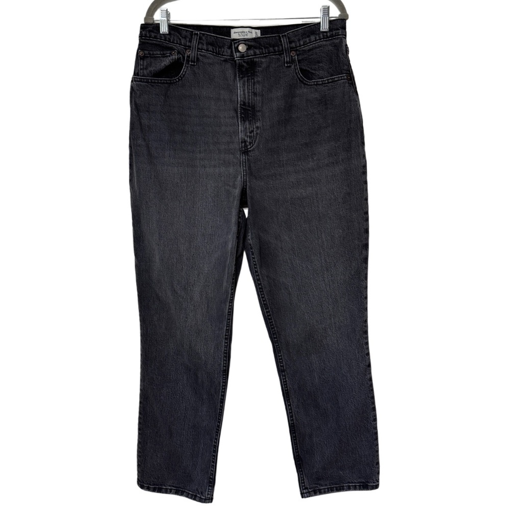 Abercrombie & Fitch Dark Gray Straight Leg Jeans